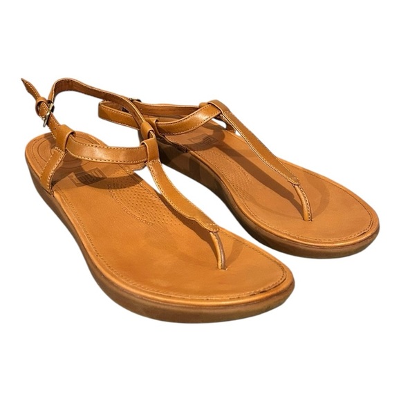 FITFLOP Tia Toe Post Buckle Strap Sandals VGC Size 8 - Picture 1 of 9
